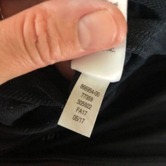 Athleta Small Navy Blue Black Cropped Leggings‎ Jacquard Mantra Capri Athletic - Picture 10 of 10